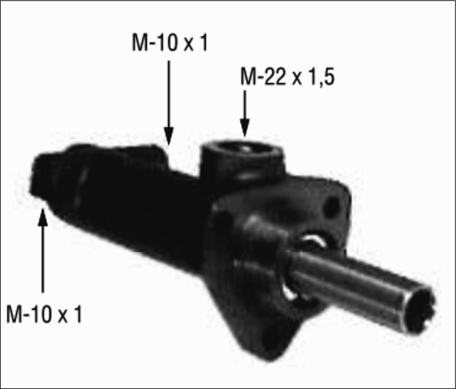 BOMBA DE FRENO M.BENZ L0814 SIMPLE 1"