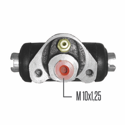 CILINDRO DE RUEDA FIAT 600-128 EUROPA- TIPO  Ø19.00 MM. TRAS. CONEX. CENTRAL (ALUMINIO)