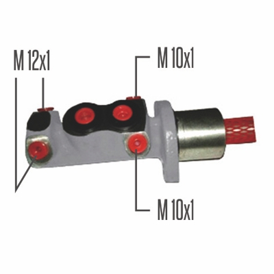 BOMBA DE FRENO  RENAULT CLIO II  20.63 MM TIPO BOSCH (ALUMINIO)