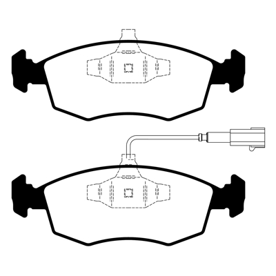 PASTILLA DE FRENO DEL FIAT STILO (1.8 8V) DUALOGIC 10/... /STILO 07/... (1.8 SP-8V)