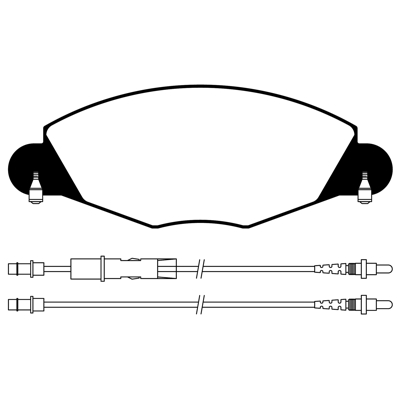 PASTILLA DE FRENO DEL CITROEN C5 01/...