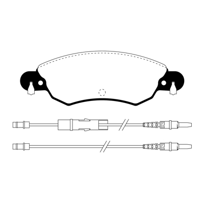 PASTILLA DE FRENO DEL CITROEN C5 01/... (1.8-16V)