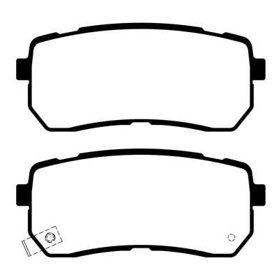 PASTILLA DE FRENO TRAS HYUNDAI IX55 09/... /VERACRUZ  07/... /KIA CARNIBAL III/SEDONA  06/...
