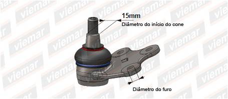 ROTULA DE SUSPENSION TOYOTA COROLLA 08/19 - RAV 4 00/05 - PRUIS 10/15