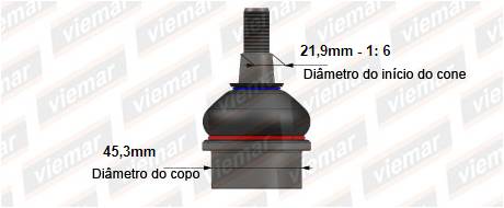 ROTULA DE SUSPENSION - MERCEDES BENZ SPRINTER  415 - 515 12/... 316/416/516 18/...