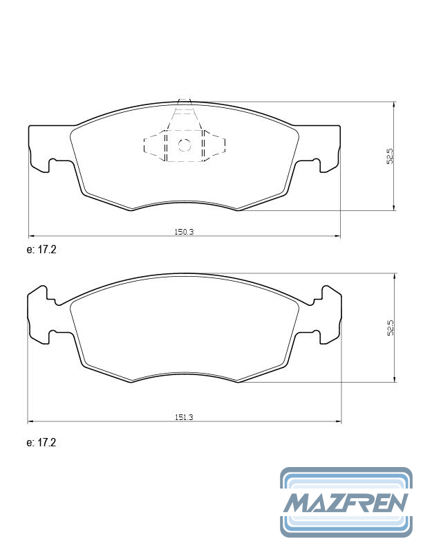PASTILLA DE FRENO DEL FIAT FIORINO/GRAND SIENA/PUNTO 12/... (1.8)/ARGO/CRONOS