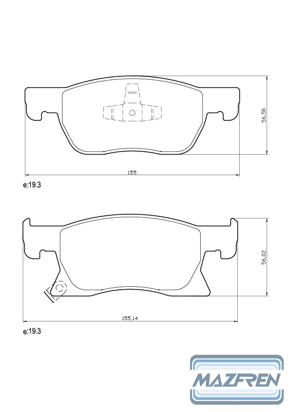 PASTILLA DE FRENO DEL CHEVROLET CRUZE 17/... (1.4 TURBO LT-LTZ)