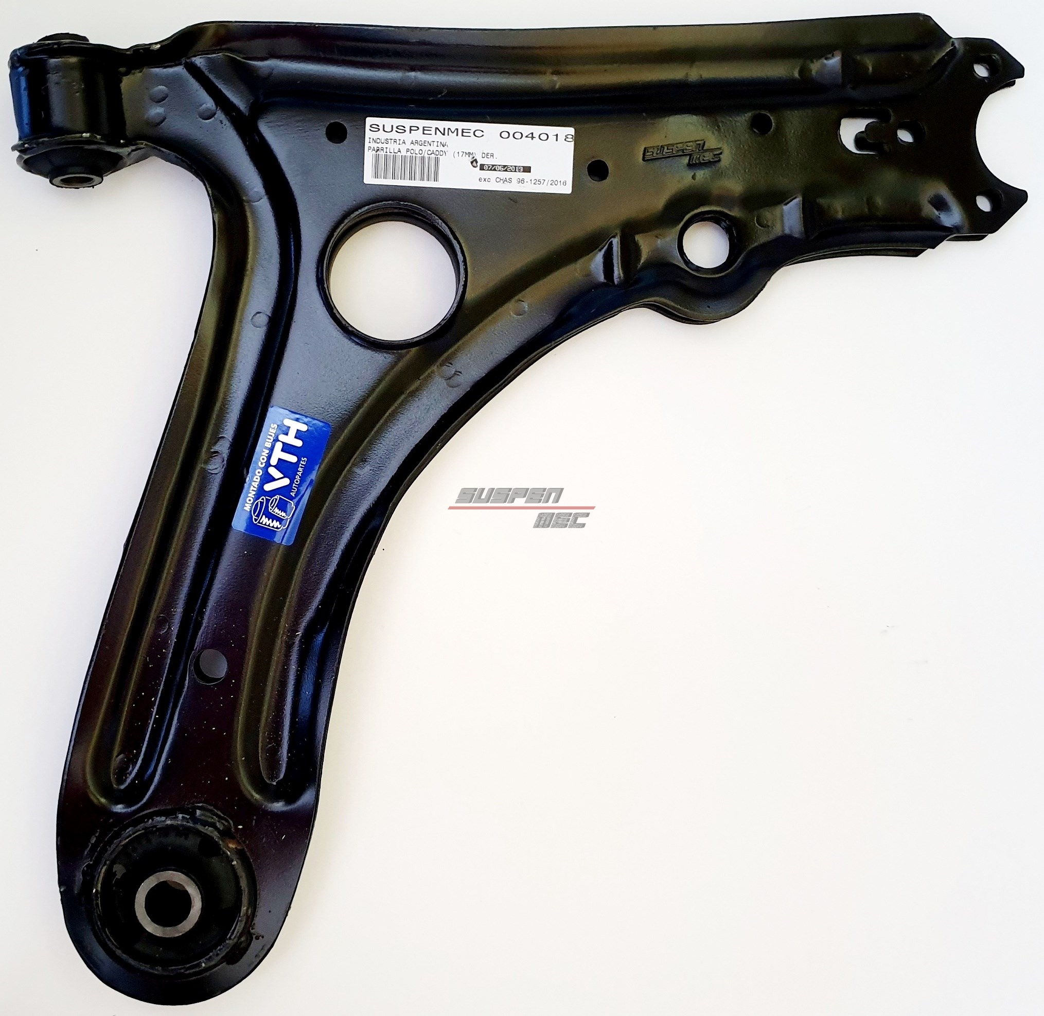 PARRILLA DE SUSPENSION DER/IZQ VOLKSWAGEN POLO/CADDY (C/BUJE-17MM) - CHERY FULWIN 13/...