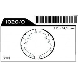 ZAPATA CON CINTA FRAS-LE FORD  F1000 / F150 / - S10 / RANGER 2" 1/2 - STD. 5,2 MM - 5,7 MM