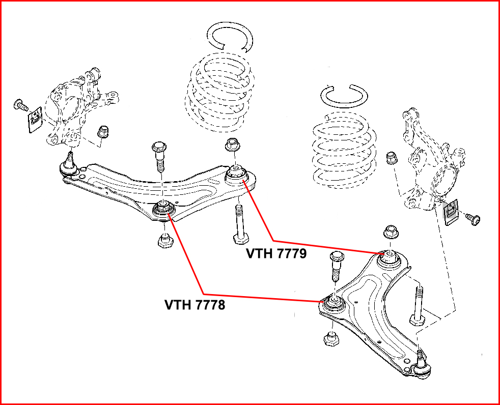 BUJE PARRILLA DEL. PARTE DEL.  RENAULT MEGANE III / FLUENCE