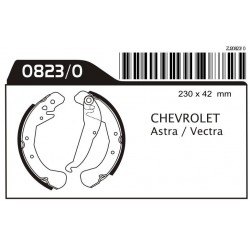 ZAPATA DE FRENO CHEVROLET ASTRA/MERIVA/MONTANA 2DA / DIAMETRO 230MM / ANCHO 42MM (BOSCH)