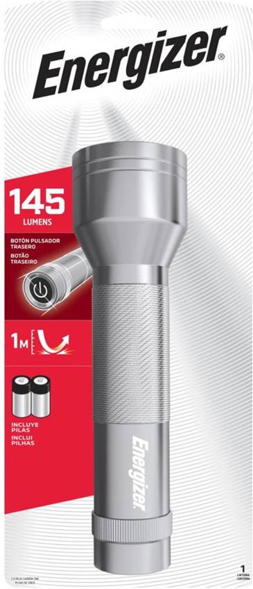 LINTERNA METALICA  160 LUMENS - INCLUYE PILAS