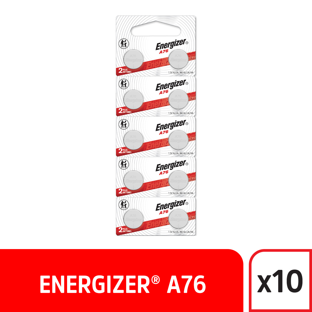 PILAS ENERGIZER-  A76 X10 ALCALINA LR44 AG13