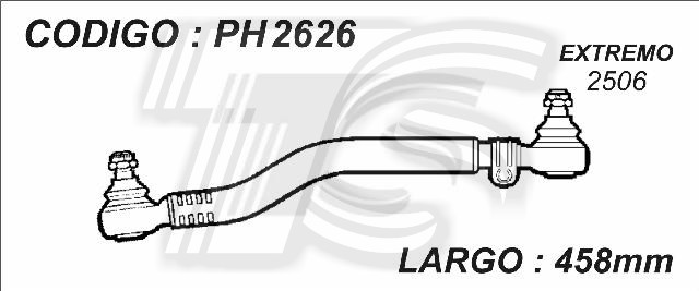 BARRA CENTRAL MERCEDEZ BENZ L710 D-L 913 D-LO 814- LARGO 458MM