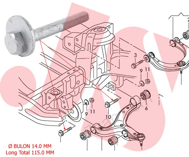 CORRECTOR DE COMBA PARA PARRILLA INFERIOR - VW AMAROK...2015/....