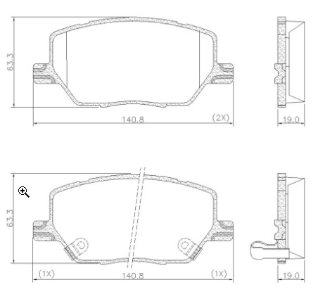 PASTILLA DE FRENO DEL FIAT TORO/JEEP RENEGADE/COMMANDER (2.0 TD)