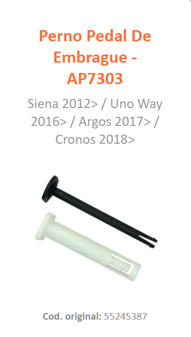 PERNO PEDAL EMBRAGUE - FIAT PALIO