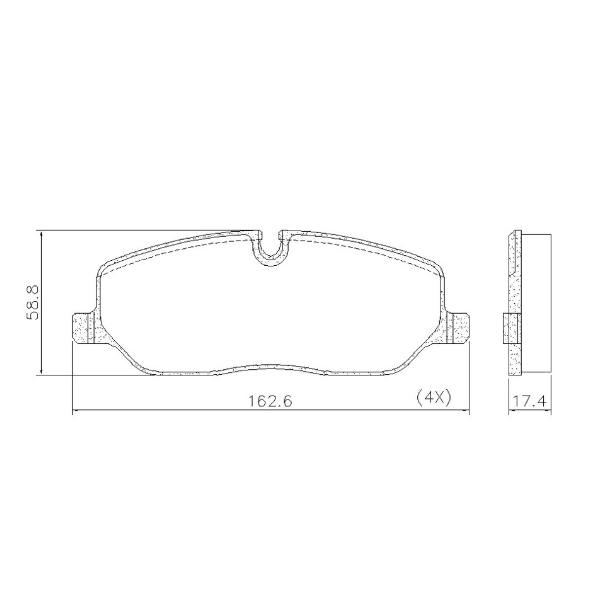PASTILLA DE FRENO DEL LAND ROVER DISCOVERY 04/...