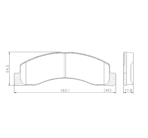 PASTILLA DE FRENO DEL/TRAS FORD F-100 DUTY/F-4000 99/...