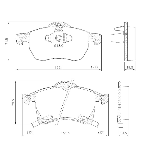PASTILLA DE FRENO DEL CHEVROLET  ASTRA (2.0)/MERIVA (1.8)/VECTRA/ZAFIRA (2.0-8V-16V) 10/.