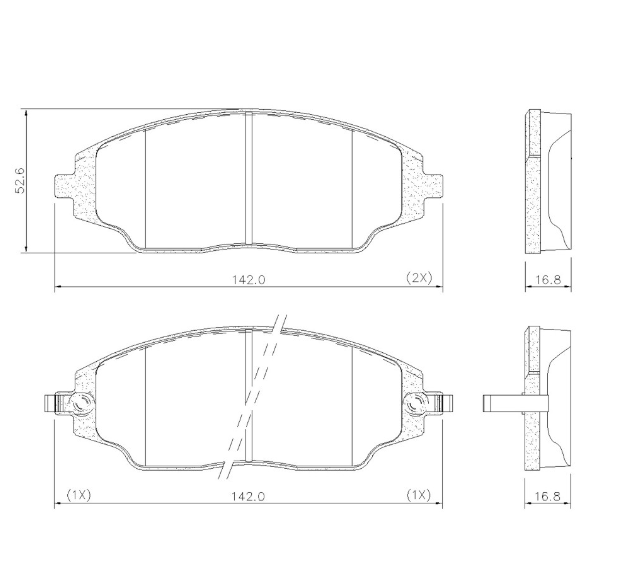 PASTILLA DE FRENO DEL CHEVROLET COBAL/SONIC/SPIN 12/...