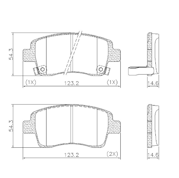 PASTILLA DE FRENO DEL TOYOTA ETIOS XS/XLS 13/... (1.5)