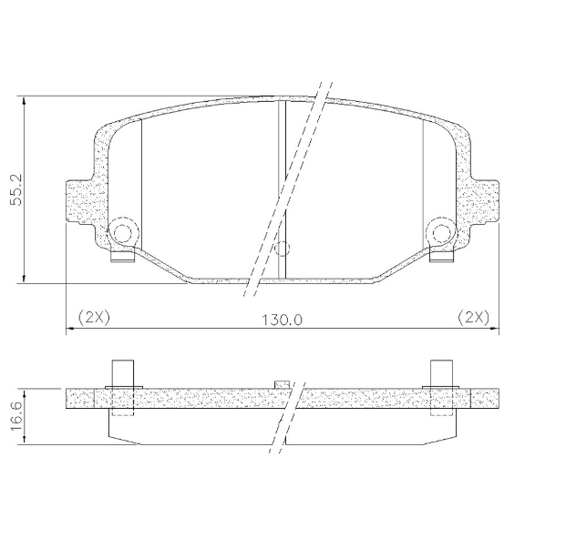 PASTILLA DE FRENO TRAS DODGE JOURNEY 08/...