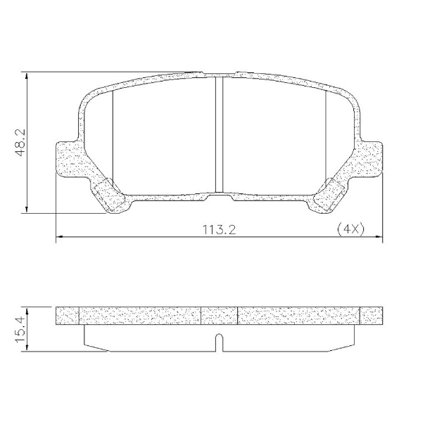 PASTILLA DE FRENO TRAS CHEVROLET TRAILBLAZER 12/... (2.8)