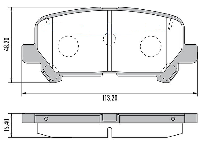 PASTILLA DE FRENO TRAS HONDA PILOT 12/... (15,4)