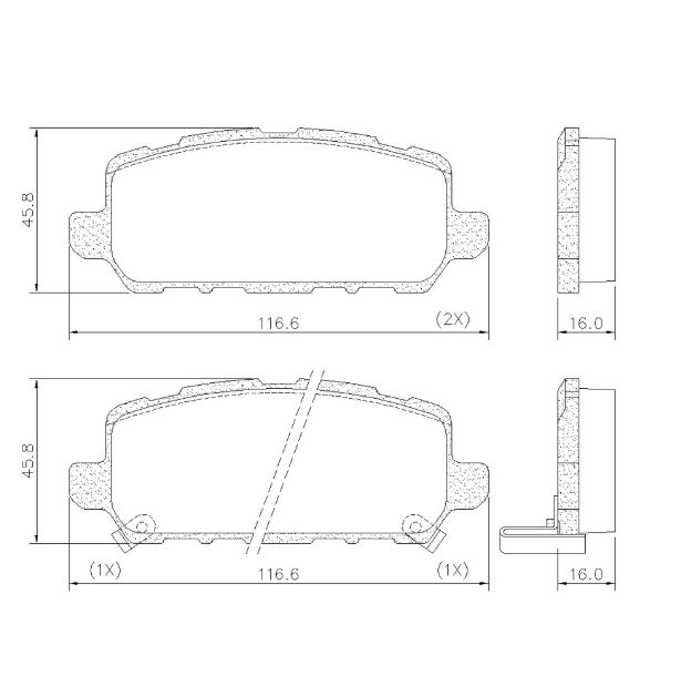 PASTILLA DE FRENO TRAS HONDA HRV 15/...