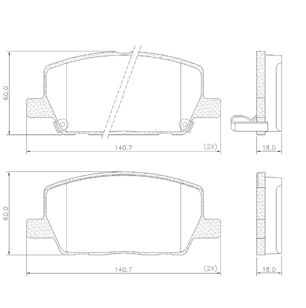 PASTILLA DE FRENO DEL CHEVROLET TRACKER 18/... (LT-1.4-TB-16V-4X2)