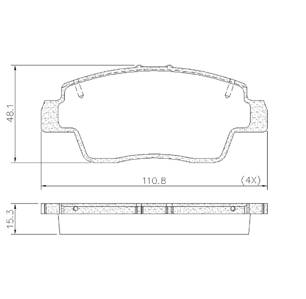 PASTILLA DE FRENO DEL RENAULT KWID 19/... (DISCO VENTILADO)
