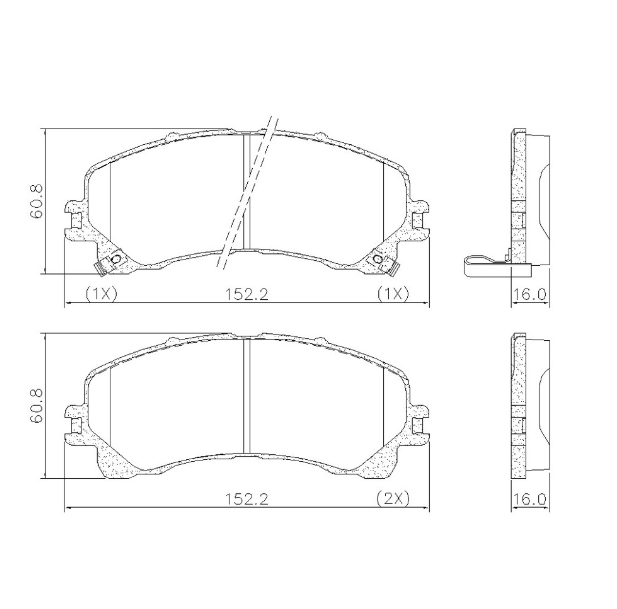 PASTILLA DE FRENO DEL CHEVROLET TRAL BLAZER S-10 (2.5-2.8-4X2-4X 4) 17/...