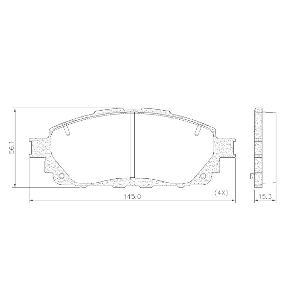PASTILLA DE FRENO DEL TOYOTA INNOVA 17/... (2.7)