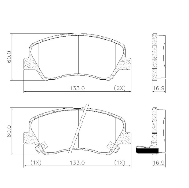 PASTILLA DE FRENOS HYUNDAI VELOSTER - I30 14/... - KIA SOUL - CERATO 14/...