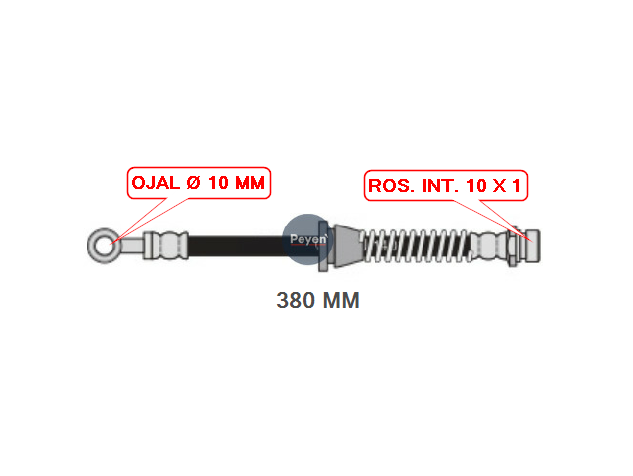 FLEXIBLE DE FRENO DEL. CHERY QQ 11/14