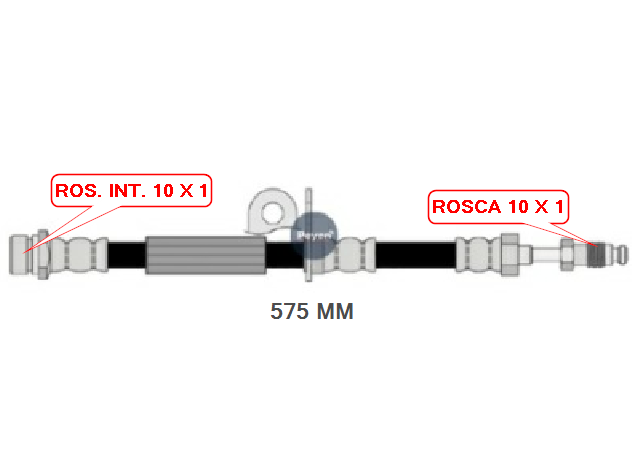 FLEXIBLE DE FRENO DELANTERO FORD  ECOSPORT 03/11 (PEYEN 3093)