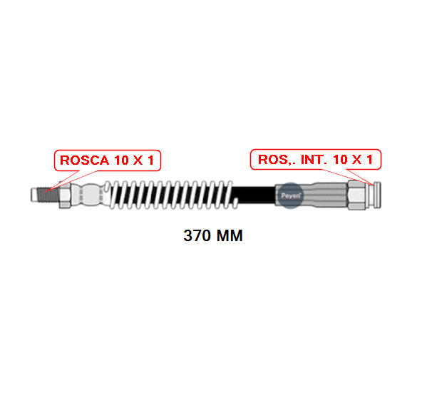 FLEXIBLE CITROEN  C-15 - PEUGEOT 205/206  DELANTERO 370 MM (PEYEN 8012)