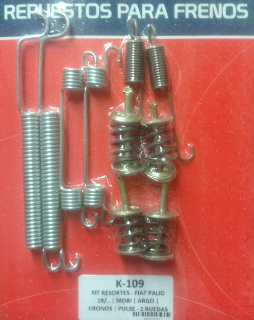 KIT RESORTES - FIAT PALIO ATTRACTIVE 19/... | MOBI | ARGO | CRONOS | PULSE - 2 RUEDAS