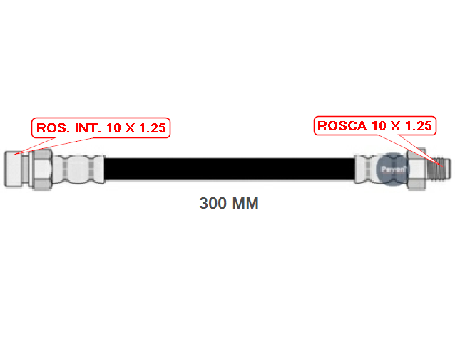 FLEXIBLE FIAT 125 MIRAFIORI TRASERO