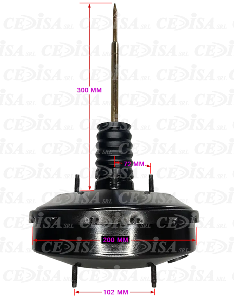 SERVO DE FRENO FORD KA 200MM