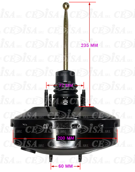 SERVO DE FRENO VW GOL (G2-G3-G4) 220MM 02/...