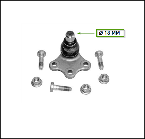ROTULA DE SUSPENSION CITROEN C3/PICASSO 13/... - C4 CACTUS (EUROPEO) 17/18 - DS3 16/...- PEUGEOT 2008 /208 14/... -301 17/...
