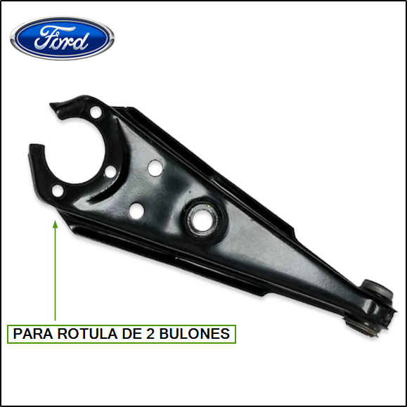 PARRILLA DE SUSPENSION FORD FALCON (INFERIOR-MOD NUEVO-C/BUJE-S/ROTULA-2 AGUJEROS)