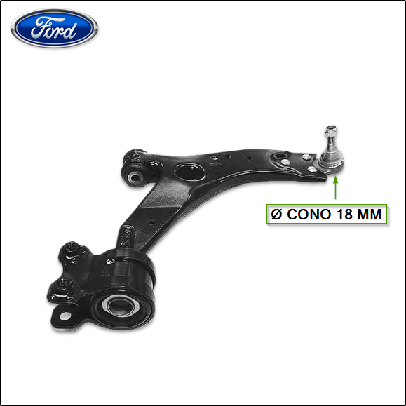 PARRILLA DE SUSPENSION DER FORD FOCUS II/KUGA 07/13 /VOLVO S40 08/10 (C/ROTULA 18MM)