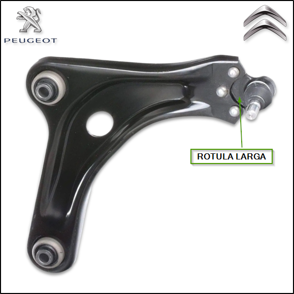 PARRILLA DE SUSPENSION DER CITROEN C-ELYSEE/301/208 GTI (CON ROTULA LARGA)