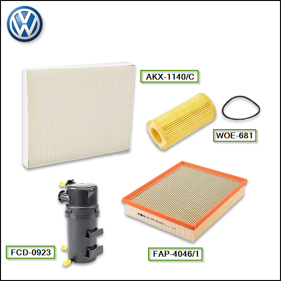 KIT FILTROS (WEGA) - VW AMAROK V6