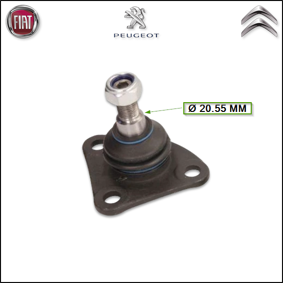 ROTULA DE SUSPENSION  - CITROEN JUMPER 2010/- FIAT DUCATO 2010/ - PEUGEOT BOXER 2007/... CONO Ø 20.55 MM