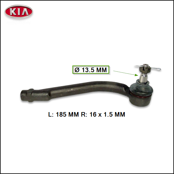 EXTREMO DE DIRECCION IZQUIERDO KIA SPORTAGE/SORENTO 15/...
