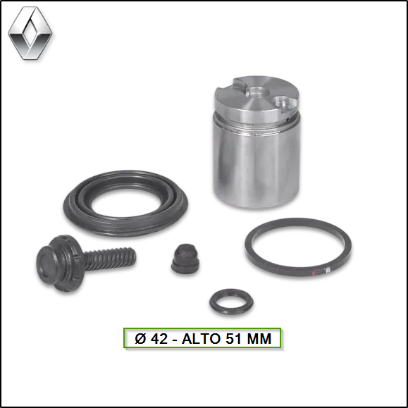 PISTON DE CALIPER + REGULADOR + CUBETA + REPARACIÓN (KIT) RENAULT MASTER TRAS. IZQ. Ø 42 X 51 MM